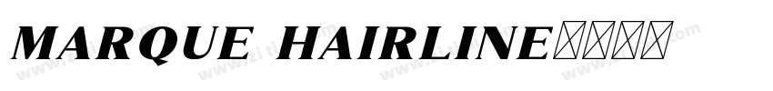 marque hairline字体转换